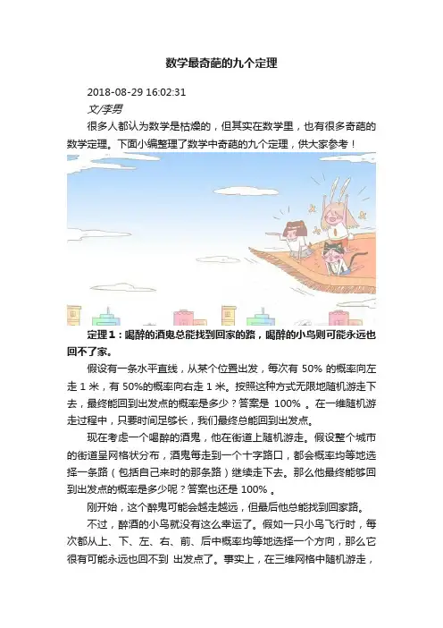 数学最奇葩的九个定理
