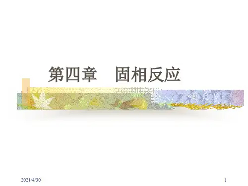 材料化学第四章固相反应
