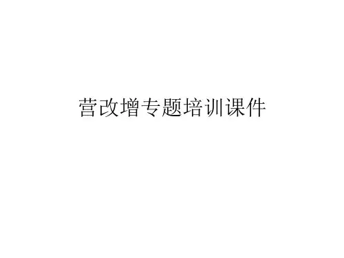 2016年营改增专题培训课件