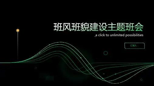 班风班貌建设主题班会ppt