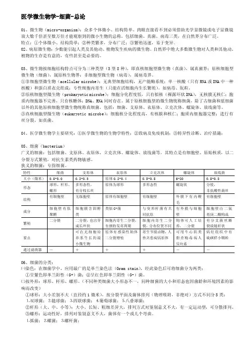 医学微生物学-细菌-总论