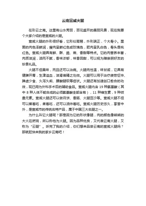 云南宣威火腿