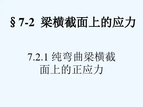 梁横截面上的应力