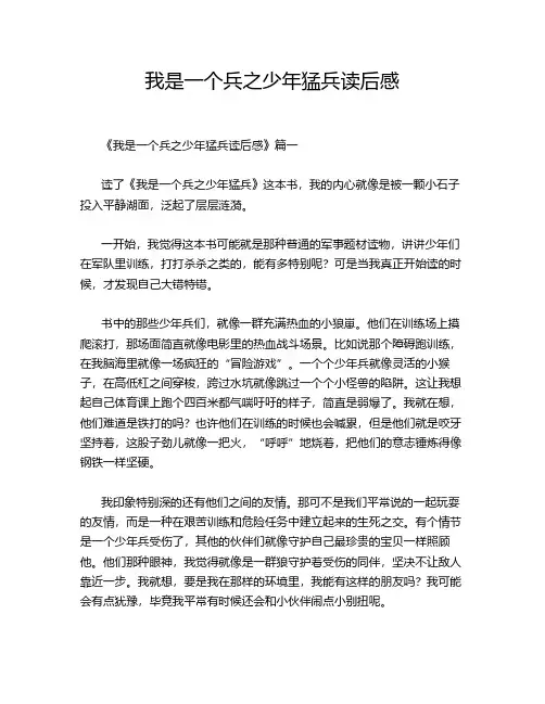 我是一个兵之少年猛兵读后感