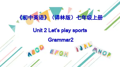 (译林版)七年级上册 Unit 2 Grammar2 (共13张PPT)