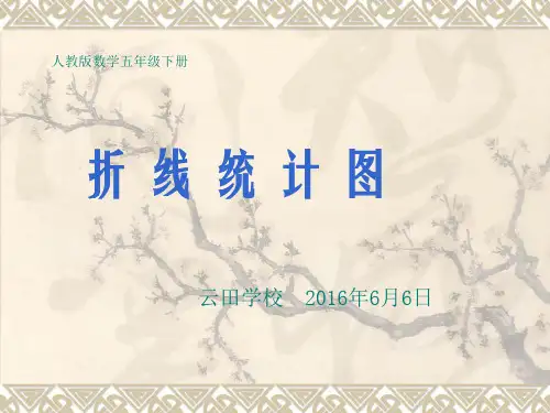 人教版五年级数学下册折线统计图