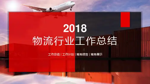 物流行业工作总结模板PPT模板