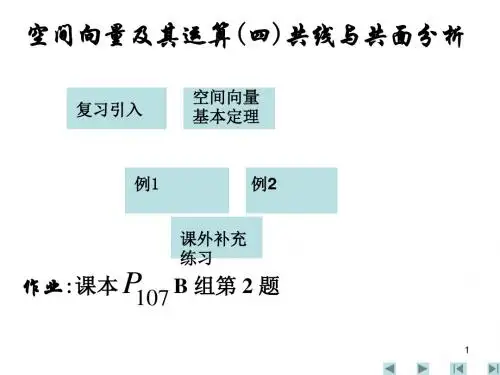 选修2-1第三章空间向量与立体几何教案(精品资料)1[1][1].part1(4)精选教学PPT课件