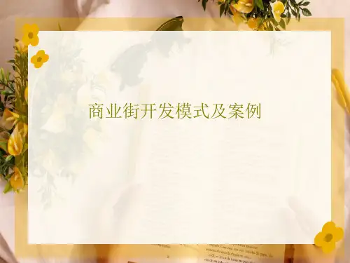 商业街开发模式及案例共46页文档