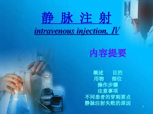 静脉注射ppt课件