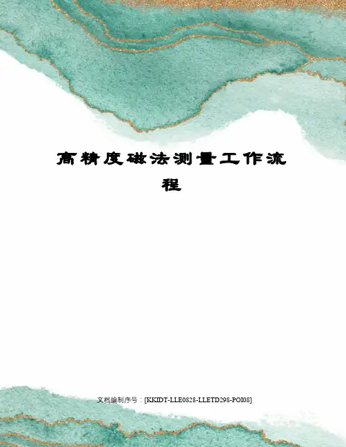 高精度磁法测量工作流程