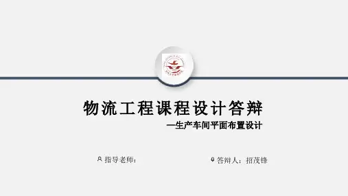 物流工程课程设计PPT (1)