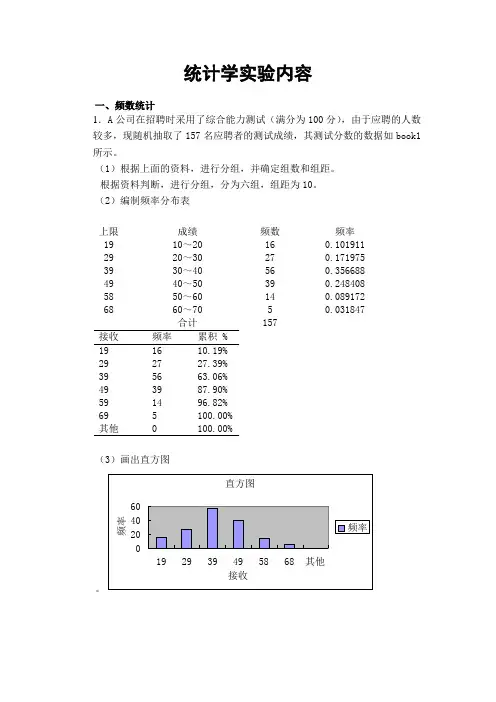 统计学实验