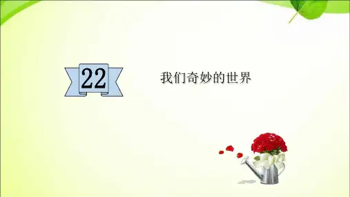 新版三年级下册-22 我们奇妙的世界 人教部编版 (共32张PPT)