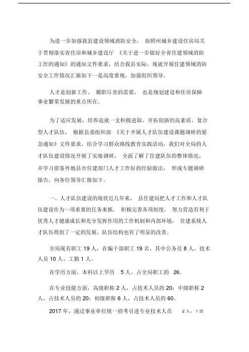 人才队伍建设工作情况汇报.docx.doc