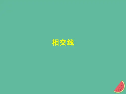 七年级数学下册 第五章 相交线与平行线 5.1 相交线 5.1.1 相交线课件 (新版)新人教版