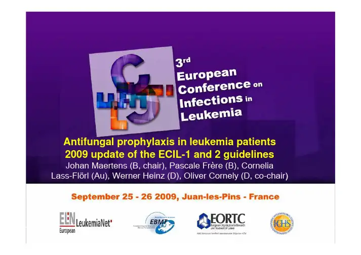 ECIL3_Antifungal_prophylaxis_update_2009