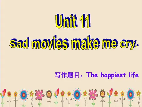 九年级英语全册Unit11Sadmoviesmakemecry同步作文指导新版人教新目标版