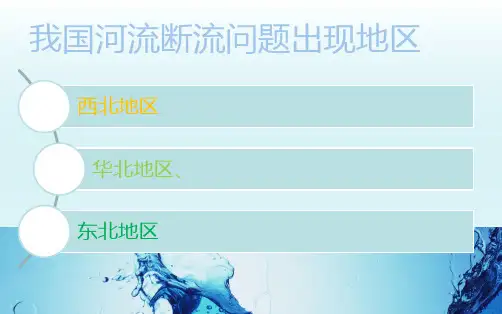 中国北方地区河流断流问题分析演示文稿