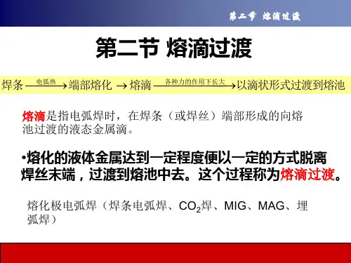 熔滴的过渡