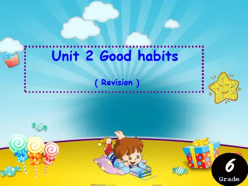 六年级英语下册课件-Unit 2 Good habit（Story time）44-译林版