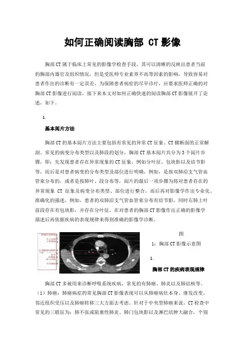 如何正确阅读胸部CT影像
