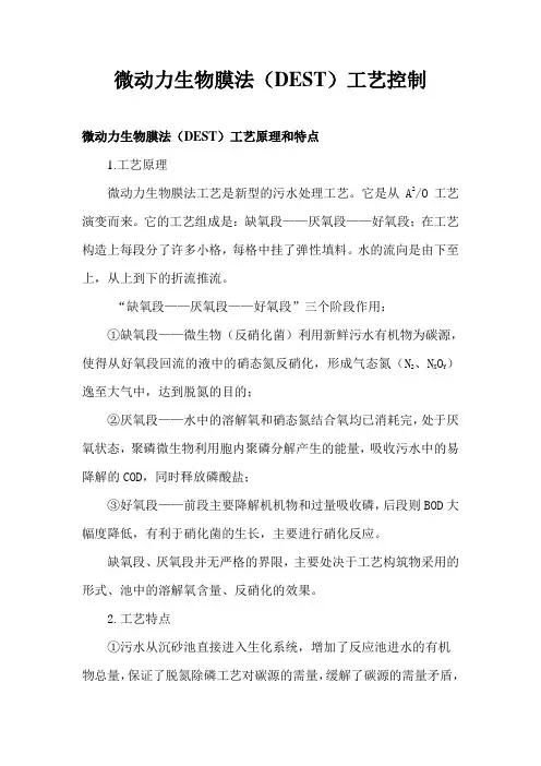DEST工艺控制要点