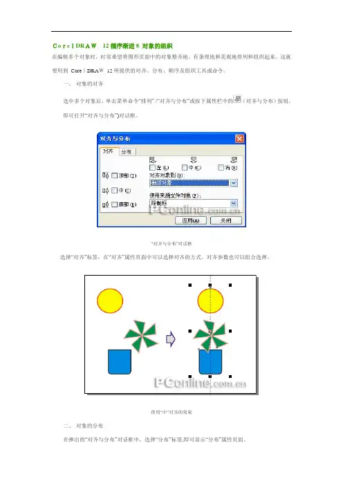 CorelDRAW 12循序渐进8 对象的组织