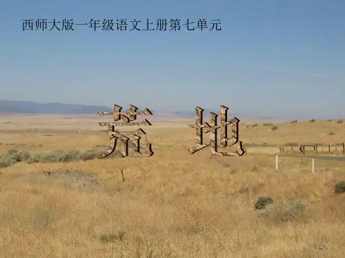 一年级语文上册荒地1课件西师大版