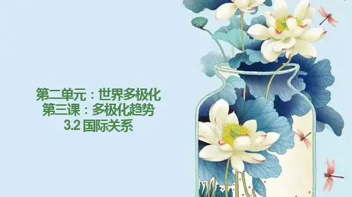 国际关系  高二政治(统编版选择性必修1)