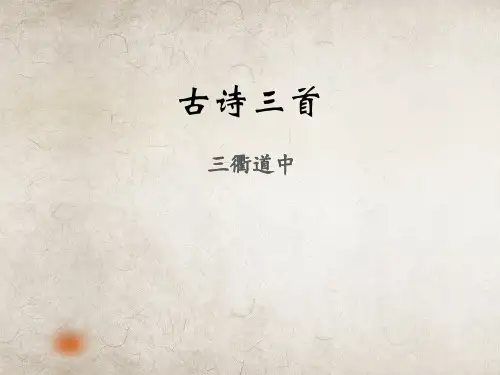 三年级下册语文课件-古诗三首之三衢道中  (共19张PPT)