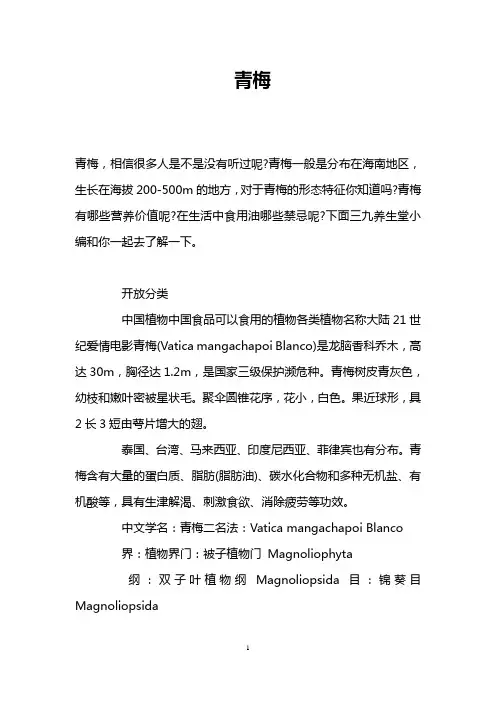 青梅