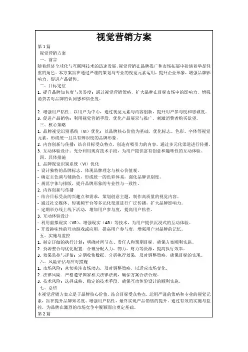 视觉营销方案