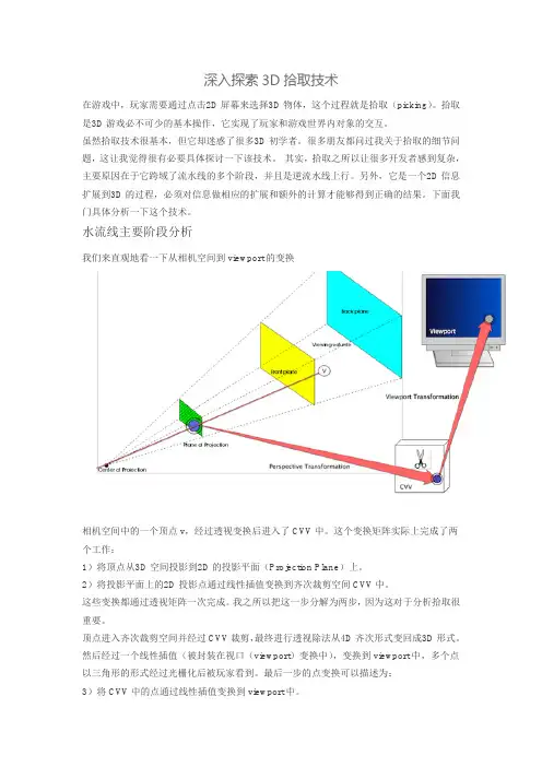 深入探索3D拾取技术