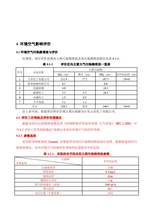 噶米环境影响评价报告公示：对甲氧基苯乙醛肟生产项目4环境空气影响评价(完)环评报告