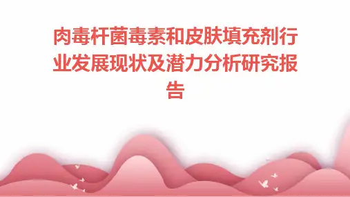 肉毒杆菌毒素和皮肤填充剂行业发展现状及潜力分析研究报告