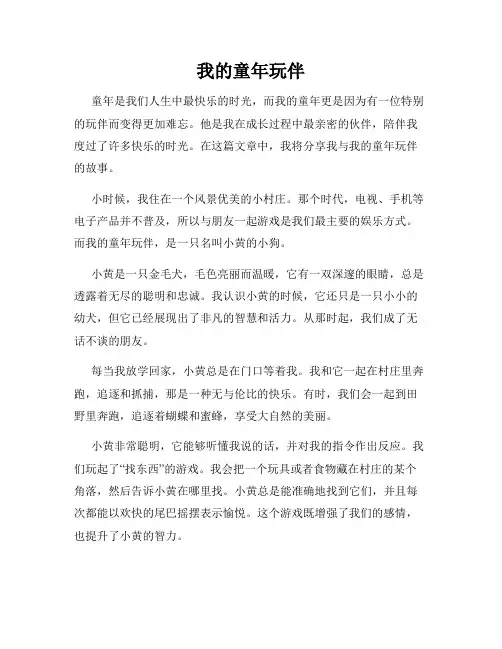 我的童年玩伴