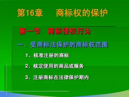 商标权的法律保护