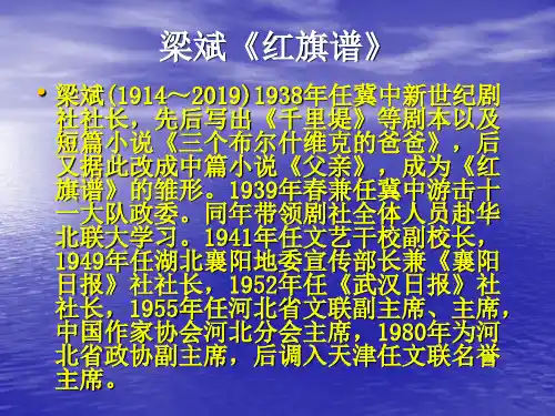 鲁教版选修《红旗谱》ppt课件17页