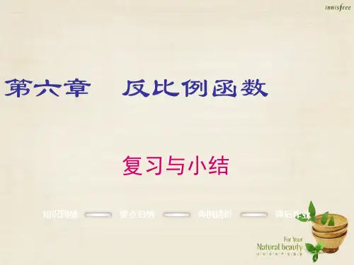 【北师大版】九年级数学上册：第6章《反比例函数》ppt复习课件