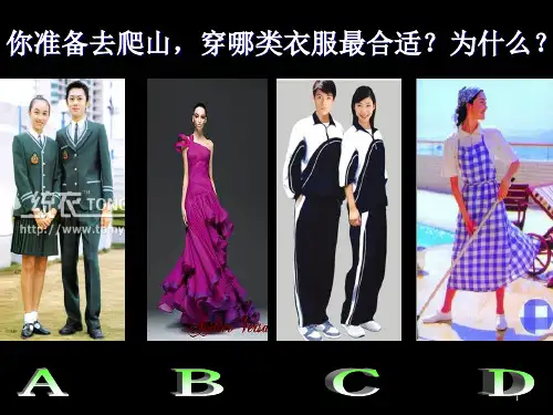 学习服装的色彩搭配PowerPoint 演示文稿