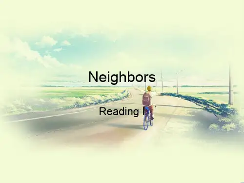 最新牛津译林版七年级英语下册Unit2Neighboursreading精品课件