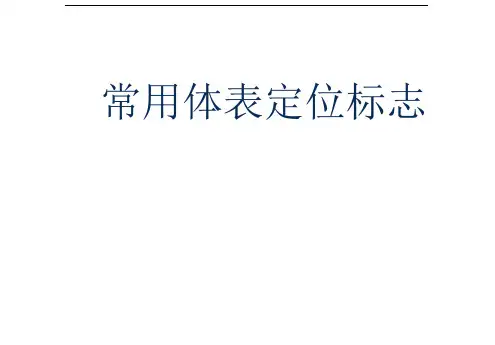 常用体表定位标志