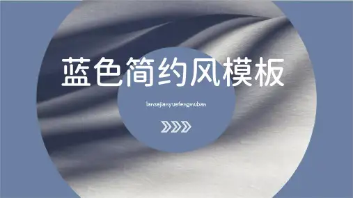 蓝色简约风通用PPT模板