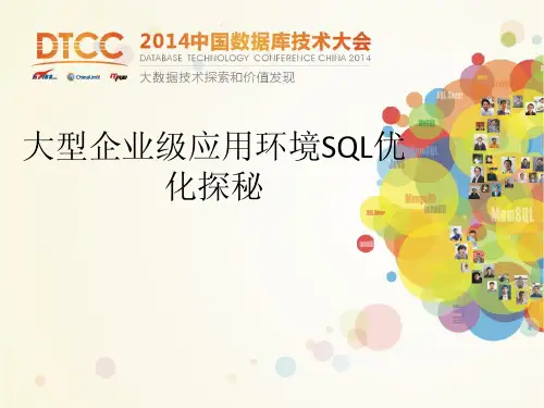 DTCC2014：大型企业级应用环境SQL优化探秘_IT168文库