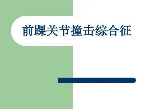 踝关节撞击综合征ppt课件