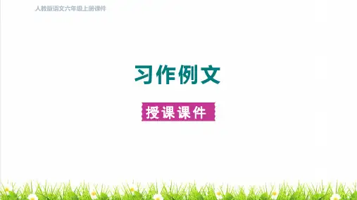 人教版六年级语文上册第五单元《习作例文》课件