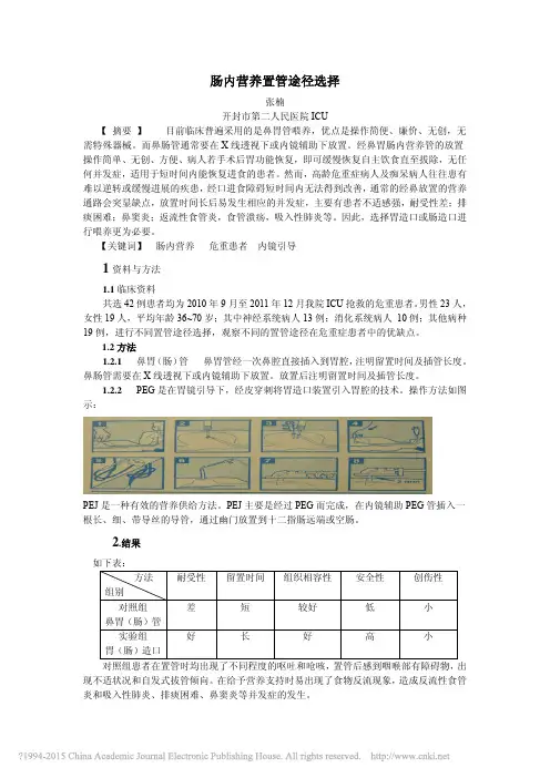 肠内营养置管途径选择_张楠