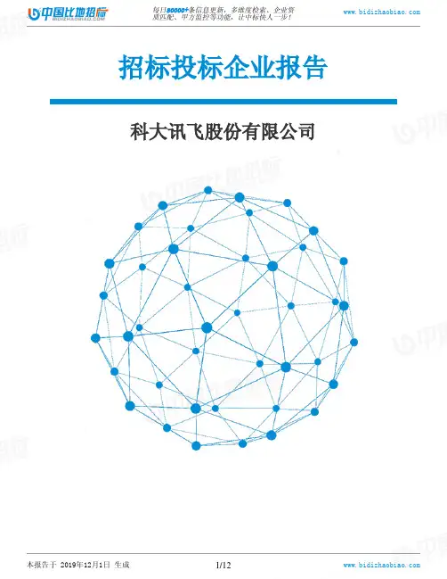 科大讯飞股份有限公司-招投标数据分析报告