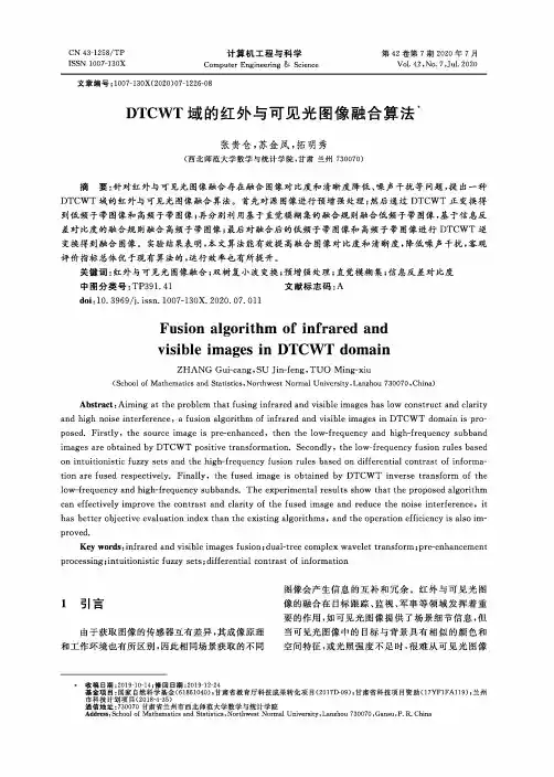 DTCWT域的红外与可见光图像融合算法